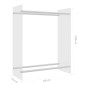 vidaXL Brennholzregal Transparent 80x35x100 cm Hartglas vidaXL Brennholzregal Transparent 80x35x100 cm Hartglas