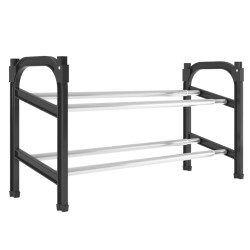 vidaXL Schuhregal mit 2 Ablagen Ausziehbar 119x24x37 cm