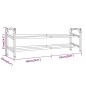 vidaXL Schuhregal mit 2 Ablagen Ausziehbar 119x24x37 cm vidaXL Schuhregal mit 2 Ablagen Ausziehbar 119x24x37 cm