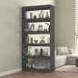 vidaXL Bücherregal/Raumteiler Grau 80x30x167,4 cm Massivholz Kiefer vidaXL Bücherregal/Raumteiler Grau 80x30x167,4 cm Massivholz Kiefer