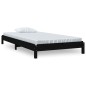 vidaXL Stapelbett Schwarz 90x190 cm Massivholz Kiefer vidaXL Stapelbett Schwarz 90x190 cm Massivholz Kiefer