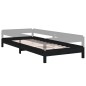 vidaXL Stapelbett Schwarz 90x190 cm Massivholz Kiefer vidaXL Stapelbett Schwarz 90x190 cm Massivholz Kiefer