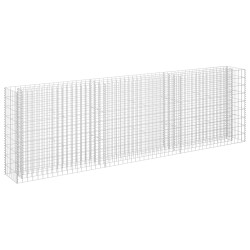 vidaXL Gabionen-Hochbeet Verzinkter Stahl 270 x 30 x 90 cm