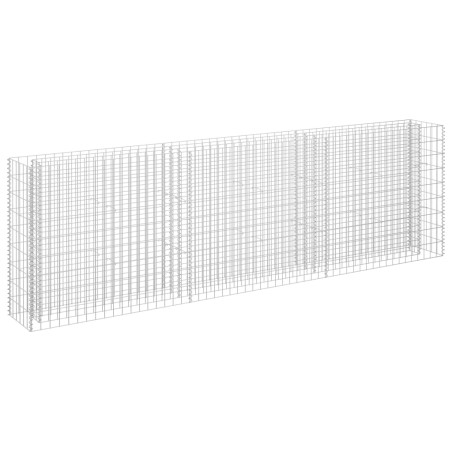 vidaXL Gabionen-Hochbeet Verzinkter Stahl 270 x 30 x 90 cm