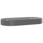 vidaXL Hochbeet Pulverbeschichteter Stahl 296x140x36 cm Grau vidaXL Hochbeet Pulverbeschichteter Stahl 296x140x36 cm Grau