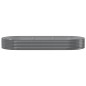 vidaXL Hochbeet Pulverbeschichteter Stahl 296x140x36 cm Grau vidaXL Hochbeet Pulverbeschichteter Stahl 296x140x36 cm Grau