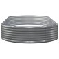 vidaXL Hochbeet Pulverbeschichteter Stahl 296x140x36 cm Grau vidaXL Hochbeet Pulverbeschichteter Stahl 296x140x36 cm Grau