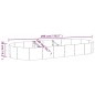 vidaXL Hochbeet Pulverbeschichteter Stahl 296x140x36 cm Grau vidaXL Hochbeet Pulverbeschichteter Stahl 296x140x36 cm Grau