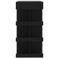 vidaXL Bartisch mit Regal Schwarz 100x50x101,5 cm Holzwerkstoff vidaXL Bartisch mit Regal Schwarz 100x50x101,5 cm Holzwerkstoff