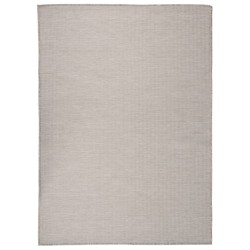 vidaXL Outdoor-Teppich Flachgewebe 200x280 cm Taupe
