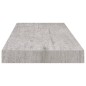 vidaXL Schweberegal Betongrau 60x23,5x3,8 cm MDF vidaXL Schweberegal Betongrau 60x23,5x3,8 cm MDF