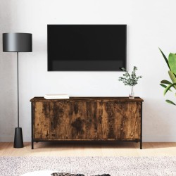 vidaXL TV-Schrank mit Türen Räuchereiche 102x35x45 cm Holzwerkstoff