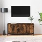 vidaXL TV-Schrank mit Türen Räuchereiche 102x35x45 cm Holzwerkstoff vidaXL TV-Schrank mit Türen Räuchereiche 102x35x45 cm Holzwerkstoff