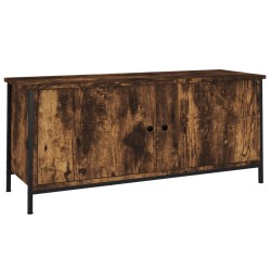 vidaXL TV-Schrank mit Türen Räuchereiche 102x35x45 cm Holzwerkstoff