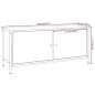 vidaXL TV-Schrank mit Türen Räuchereiche 102x35x45 cm Holzwerkstoff vidaXL TV-Schrank mit Türen Räuchereiche 102x35x45 cm Holzwerkstoff