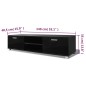 vidaXL TV Schrank Hochglanz Schwarz 140x40,3x34,7 cm vidaXL TV Schrank Hochglanz Schwarz 140x40,3x34,7 cm