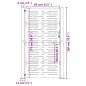 vidaXL Gartentor 105x180 cm Cortenstahl Quadratisches Design vidaXL Gartentor 105x180 cm Cortenstahl Quadratisches Design