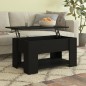 vidaXL Couchtisch Schwarz 79x49x41 cm Holzwerkstoff vidaXL Couchtisch Schwarz 79x49x41 cm Holzwerkstoff