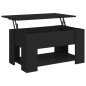vidaXL Couchtisch Schwarz 79x49x41 cm Holzwerkstoff vidaXL Couchtisch Schwarz 79x49x41 cm Holzwerkstoff