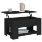 vidaXL Couchtisch Schwarz 79x49x41 cm Holzwerkstoff vidaXL Couchtisch Schwarz 79x49x41 cm Holzwerkstoff