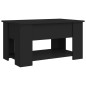 vidaXL Couchtisch Schwarz 79x49x41 cm Holzwerkstoff vidaXL Couchtisch Schwarz 79x49x41 cm Holzwerkstoff