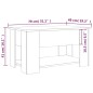 vidaXL Couchtisch Schwarz 79x49x41 cm Holzwerkstoff vidaXL Couchtisch Schwarz 79x49x41 cm Holzwerkstoff