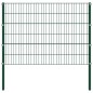 vidaXL Zaunfeld mit Pfosten Eisen 1,7 x 1,2 m Grün vidaXL Zaunfeld mit Pfosten Eisen 1,7 x 1,2 m Grün