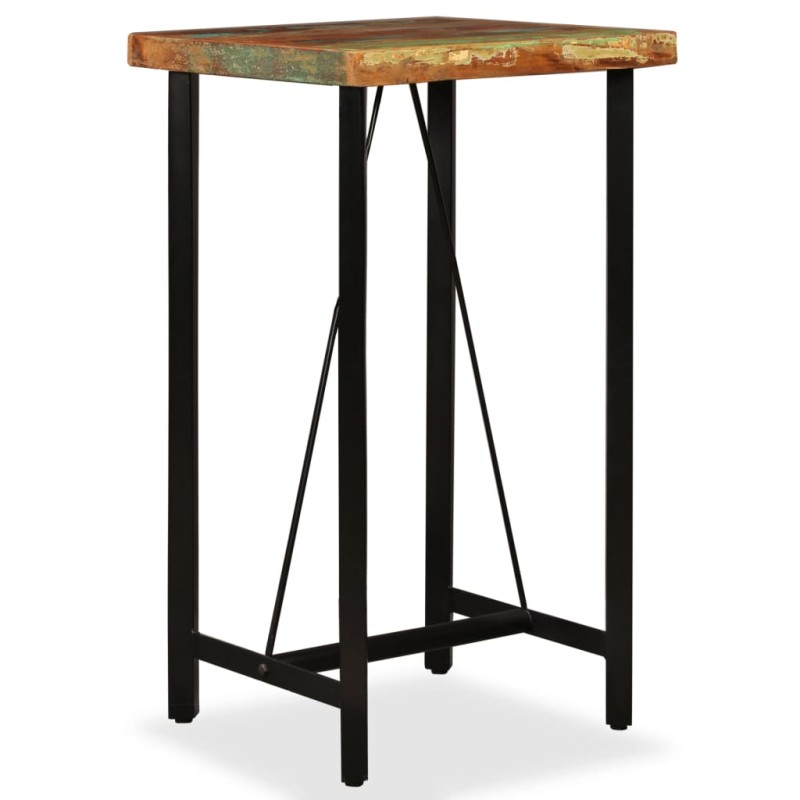 vidaXL Bartisch Altholz Massiv 60x60x107 cm vidaXL Bartisch Altholz Massiv 60x60x107 cm