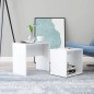 vidaXL Couchtisch-Set Hochglanz-Weiß 48x30x45 cm Holzwerkstoff vidaXL Couchtisch-Set Hochglanz-Weiß 48x30x45 cm Holzwerkstoff