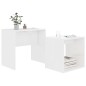 vidaXL Couchtisch-Set Hochglanz-Weiß 48x30x45 cm Holzwerkstoff vidaXL Couchtisch-Set Hochglanz-Weiß 48x30x45 cm Holzwerkstoff