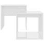 vidaXL Couchtisch-Set Hochglanz-Weiß 48x30x45 cm Holzwerkstoff vidaXL Couchtisch-Set Hochglanz-Weiß 48x30x45 cm Holzwerkstoff