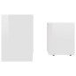 vidaXL Couchtisch-Set Hochglanz-Weiß 48x30x45 cm Holzwerkstoff vidaXL Couchtisch-Set Hochglanz-Weiß 48x30x45 cm Holzwerkstoff
