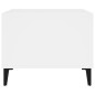 vidaXL Couchtisch Weiß 60x50x40 cm Holzwerkstoff vidaXL Couchtisch Weiß 60x50x40 cm Holzwerkstoff