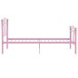 vidaXL Einzelbett mit Fußball-Design Rosa Metall 90x200 cm vidaXL Einzelbett mit Fußball-Design Rosa Metall 90x200 cm