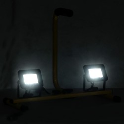 vidaXL LED-Fluter mit Handgriff 2x10 W Kaltweiß