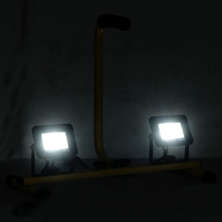 vidaXL LED-Fluter mit Handgriff 2x10 W Kaltweiß