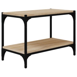 vidaXL TV-Schrank Sonoma-Eiche 60x33x41 cm Holzwerkstoff und Stahl