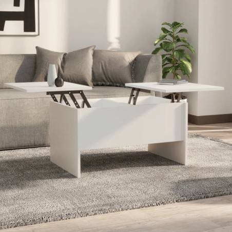 vidaXL Couchtisch Weiß 80x50x42,5 cm Holzwerkstoff