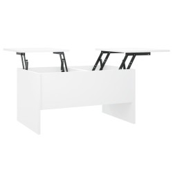 vidaXL Couchtisch Weiß 80x50x42,5 cm Holzwerkstoff