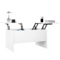 vidaXL Couchtisch Weiß 80x50x42,5 cm Holzwerkstoff vidaXL Couchtisch Weiß 80x50x42,5 cm Holzwerkstoff