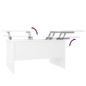 vidaXL Couchtisch Weiß 80x50x42,5 cm Holzwerkstoff vidaXL Couchtisch Weiß 80x50x42,5 cm Holzwerkstoff