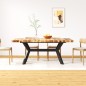 vidaXL Esstisch Mangoholz Massiv und Stahlrahmen 180 cm vidaXL Esstisch Mangoholz Massiv und Stahlrahmen 180 cm