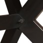 vidaXL Esstisch Mangoholz Massiv und Stahlrahmen 180 cm vidaXL Esstisch Mangoholz Massiv und Stahlrahmen 180 cm