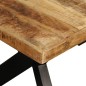vidaXL Esstisch Mangoholz Massiv und Stahlrahmen 180 cm vidaXL Esstisch Mangoholz Massiv und Stahlrahmen 180 cm