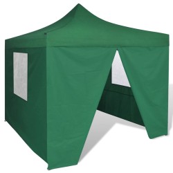 vidaXL Faltzelt mit 4 Wänden 3 x 3 m Grün 