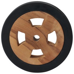 vidaXL Ersatzräder für Sonnenliege 2 Stk. Massivholz Teak