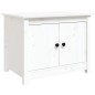 vidaXL Couchtisch Weiß 71x49x55 cm Massivholz Kiefer vidaXL Couchtisch Weiß 71x49x55 cm Massivholz Kiefer