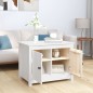 vidaXL Couchtisch Weiß 71x49x55 cm Massivholz Kiefer vidaXL Couchtisch Weiß 71x49x55 cm Massivholz Kiefer