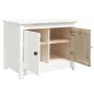 vidaXL Couchtisch Weiß 71x49x55 cm Massivholz Kiefer vidaXL Couchtisch Weiß 71x49x55 cm Massivholz Kiefer