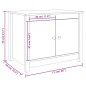 vidaXL Couchtisch Weiß 71x49x55 cm Massivholz Kiefer vidaXL Couchtisch Weiß 71x49x55 cm Massivholz Kiefer